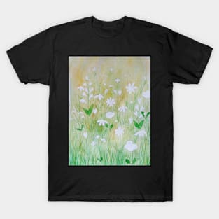 Wildflowers Field Floral Summer Blooms Watercolour | Melanie Jensen Illustrations T-Shirt